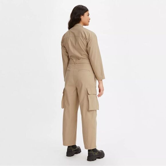 Levi’s  Loose Brown Tan Jumpsuit  Size S - Picture 4 of 16